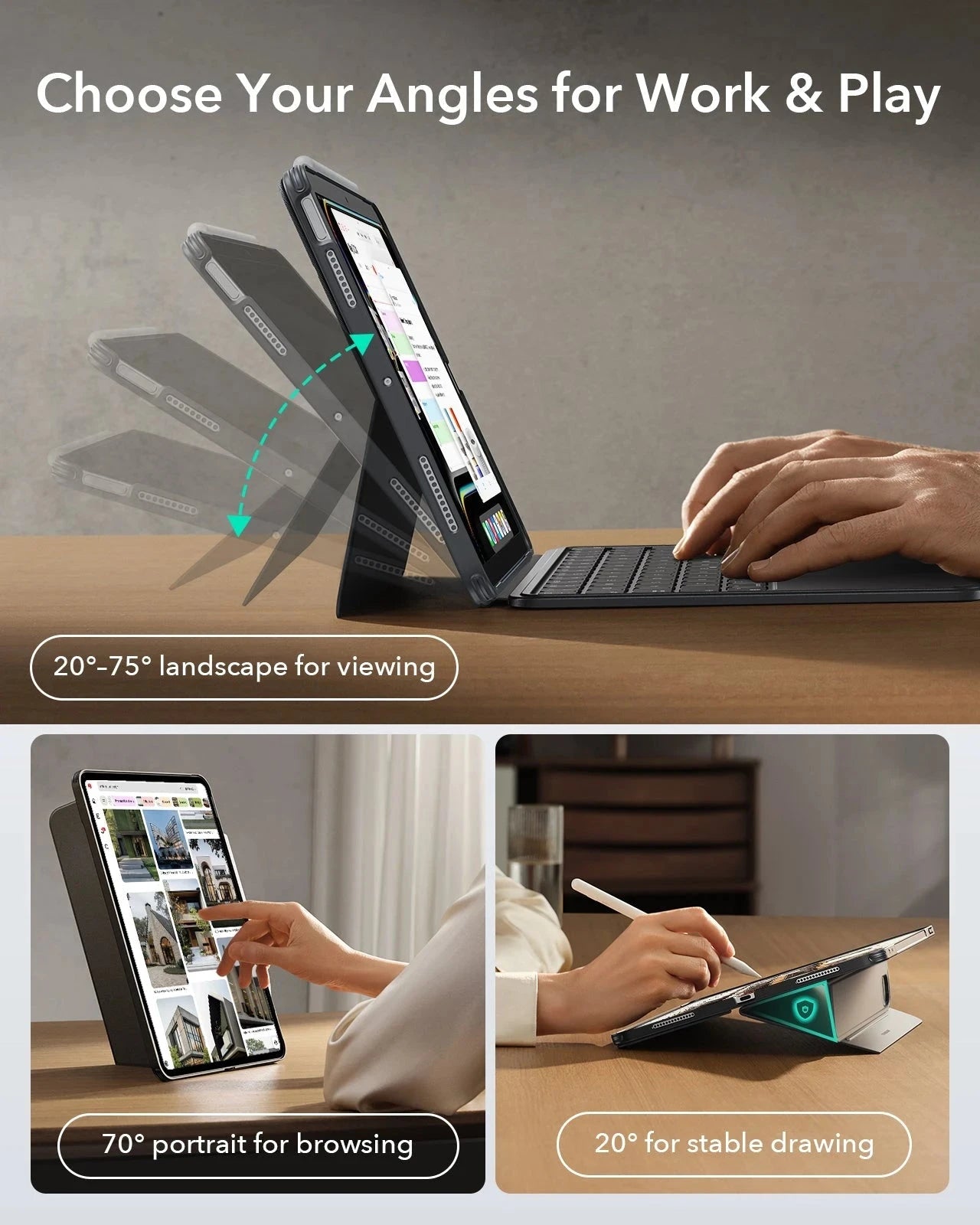 iPad  Shift Keyboard Case (Detachable)